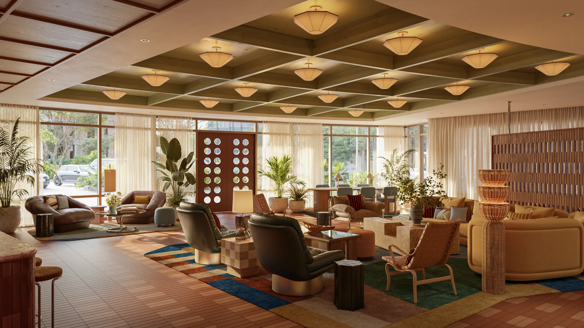 Hotel Indigo Raleigh Lobby Architecture
